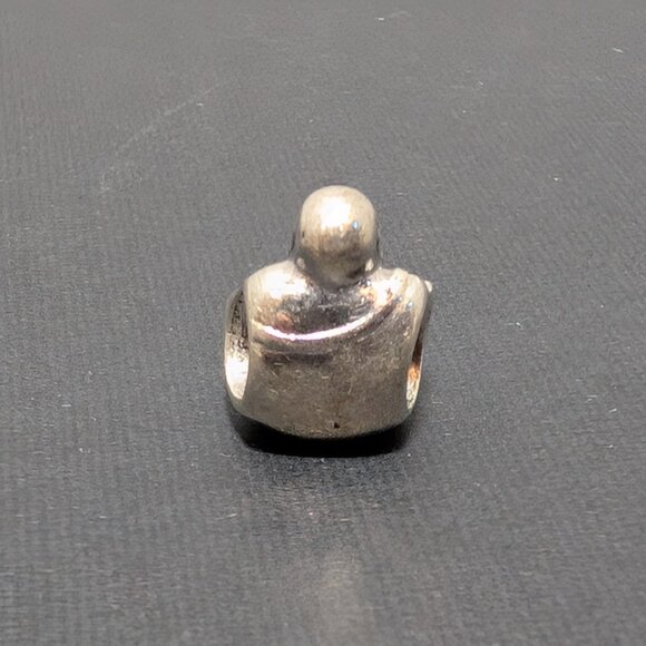 Pandora Women's Retired Sterling Silver Smiling Buddha Charm - Picture 3 of 4